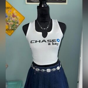 ˚⟡˖ ࣪  chase a bag white tank up size s